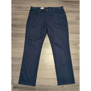 NWT Kirkland Signature Men's Navy Blue Brushed Stretch 5-Pocket Pants Size 38x32